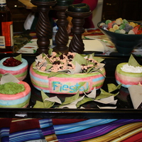 Mexican Themed Wedding Shower This is 100% edible for my friend and her fiance that are getting married in Mexico in 2 weeks. Everything is covered in fondant and then...