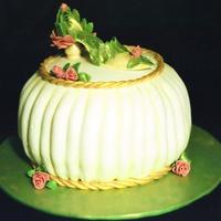 The Other Slipper The shoe was inspired by Kerry Vincents Romantic Wedding Book. Then, I designed the cake around the shoe. Everything is fondant. Dot...