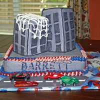 Spiderman Cityscape spiderman cityscape with "web" on building--spiderman was added later @ the party!