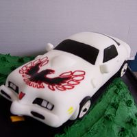 Trans Am Trans Am is cake covered in MMF. The eagle on top is hand painted.
