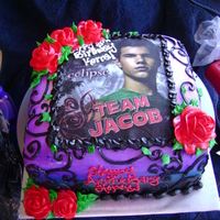 Twilight Jacob Buttercream roses and deco.