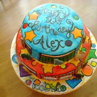 Animal Crackers This cake was for a friend of a friends 21st birthday party... he wanted it circus themed.