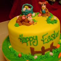 Bunnies An easter cake for my family and one of my first attempts at molding figures.