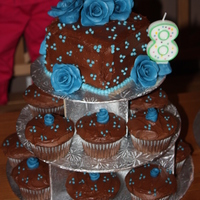 Chocolate Cake With Chocolate Clay Roses 