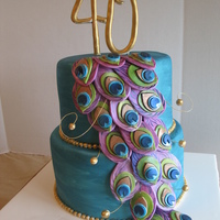 Peacock Cake 
