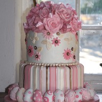 Easter Birthday Cake Made to travel! Fruit cake covered with fondant. I had to travel 8hrs with this cake! My Aunt was having her 70th birthday in the middle of...