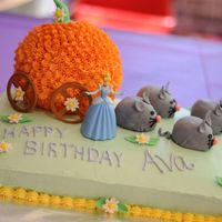 Cinderella Pumpkin This cake was for a little girl's halloween birthday party. She wanted princesses but the mom wanted pumpkins, so this is cinderella...