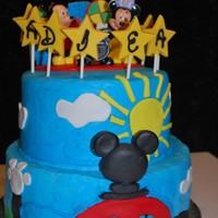 Disney Clubhouse I made this for my niece's 2nd birthday, thanks to all the other pictures here on CC for your inspirtation.