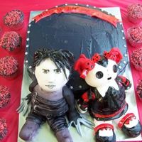 Edward Scissorhands & Living Dead Doll Cake Myself & best friend did this for a 16yr olds birthday party at a historic prison recently. She wanted her favorite doll & Johnny...