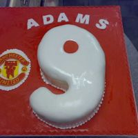 Manchester United Football man utd football cake - for a 9 year old party