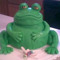 Frog & Dragonfly I made this cake after seeing a picture in Debbie Brown's easy cakes... I didn't have any instructions since I only saw the...
