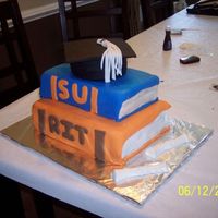 Finished Grad Cake my first of so many things. i think it came out ok. I want to make another now that i know what to do.