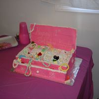 Jewlery Box Cake For my Niece. Its was kind of a pain to make (well the back was).