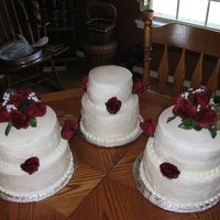 Buttercream Wedding Cake This is my first ever buttercream wedding cake. I am very nervous she wont like it. I think it could look better. ***** Update ***** She...