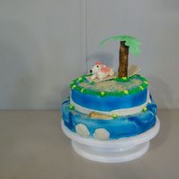 A Day At The Beach birthday girl wanted puppies and the beach theme for her party,so this is what she got