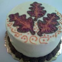 Fall Leaves Small 6" ran out of white Crisco, so had to use my butter flavored. That&acirc;s were the pale yellow comes from, works on this...