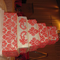 First Wedding Cake my first wedding cake ...and geez did this wind me lots of fun but stressful at the same time 5 tier 6/8/10/12/14 all chocolate cake with...