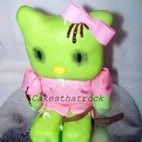 Hello Kitty Zombie Cake I need a new airbrush!