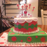 Princess Cake Buttercream icing with Fondant accents