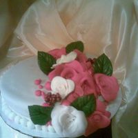 A Rose Is A Rose First Fondant Roses!! learned from youtube example..gum paste next! can't wait!!