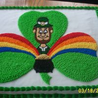 Gold 'n Rainbow I tried to get most St. Patty's Day symbols on this cake. I made it for our church's St,Patrick's Day fundraiser dinner.