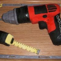 Drill Cake Cake I did for my boyfriend