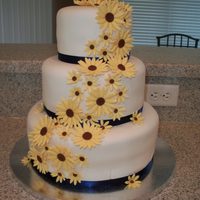 Sunflower Wedding Cake 