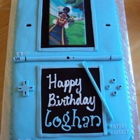 Blue Nintendo Dsi Cake This was made for a friends little girl. She wanted a blue ds cake. I had never seen her ds, but I was told it is the exact same color as...