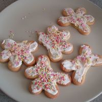Sprinkle Cookies Whilst making my flower cookies I let my 2 girls loose on the broken cookies, with icing, sprinkles and flowers. These are what they made,...