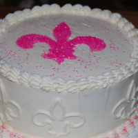 Geaux Saints (Pink) I had to bring a cake to my mom's Super Bowl party and all I had in the cabinet was pink sprinkles. This is what I came up with. I had...