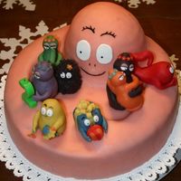 Barbapapa Birthday cake for my two year old daughter. I guess these figures are only known in Europe, it is originally French (we are living in the...