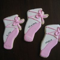 Ballet Cookies Made these for my nieces 7th birthday, pink for the girls, and black for the boys.