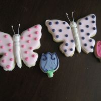 Butterflies And Tulips These are butterflies I made for my nieces 3rd birthday (so of course she insisted on pink and purple). The ones with antennas were only...