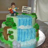 Go Diego Go I got alot of insperation from all the other cakes on CC and put my own spin on it. All buttercream except for the rocks, sign and Diego....