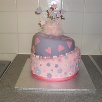 Pink And Purple Tosy Turvy Cake my first wonky cake