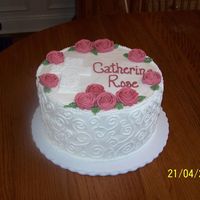 Christening Cake RI roses; all else is BC.