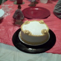 My Condolence Cake I made this cake for a girl that had just lost her baby. It was a butter pecan cake with buttercream icing.