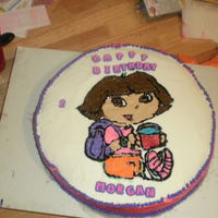 Dora The Explorer My daughter's 2nd birthday cake