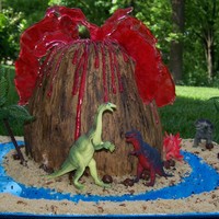 Volcano Island for my nephews 8th Bday celebration .. He LoooOved his cake ;)