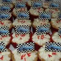 Sally Cupcake Parade Butter cupcakes covered with cream chease buttercream and topped with a handmade toothpick of sally, thanks for looking!!!!