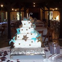 Shelly's Dream My first square cake, actually my second wedding cake, with homemade Marshmallow Fondant with buttercreme on the layers.... Inside is the...