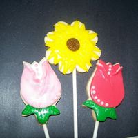 Spring Flowers These cookies are nfsc with rolled buttercream icing. Thanks so much for the help on why cookie dough was spreading too much, this worked...