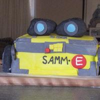 Wall-E Cake I made a wall-e cake for my nephew's second birthday! It was my first time using RKT for the eyes and wheels. Much easier than I had...