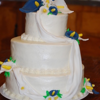 My First Wedding Cake This was my first wedding cake. I made it for my daughter's wedding. It had it's issues, but all in all, it turned out beautiful...