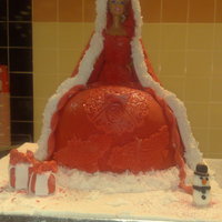 Christmas Barbie made this for a little girls christmas birthday