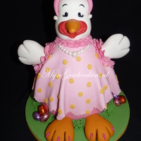 Easter Chicken Lady. 