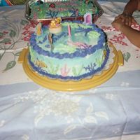 Nemo Birthday This was my son's first birthday cake. He loved Nemo so the cake was Nemos's underwater enviornment. Yello cake with buttercream...