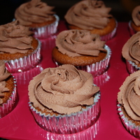 Chocolate Cuppies Chocolate cupcakes with milk chocolate cuppies.