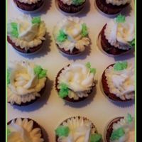 Wedding Cupcakes Sample cupcakes made for my DIL to be...strawberry with vanilla bc. She loved them, and wants 8 dozen with six inch cake to match...TFL.