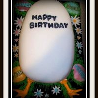 April Employees Birthday Cake I saw this on CC...thanks Maraschino the inspiration. Mine is NOWHERE as good as yours. This is a 2 layer sheet cake carved into the shaped...